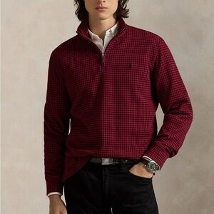 Polo by Ralph Lauren Red and Black Checkered Sweater
